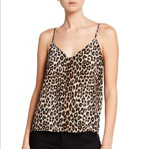 Equipment Layla Cani in Leopard. 100% silk.